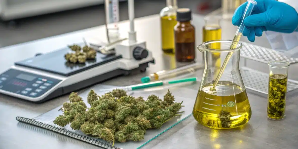 Premium Cannabis Blüten zur Veranschaulichung von Qualitätsstandards